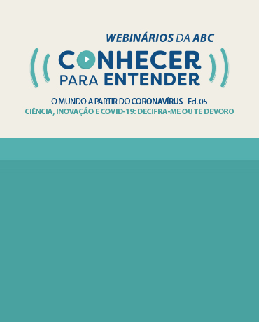 Ciência, inovação e covid-19: tema do webinário do dia 5 de maio