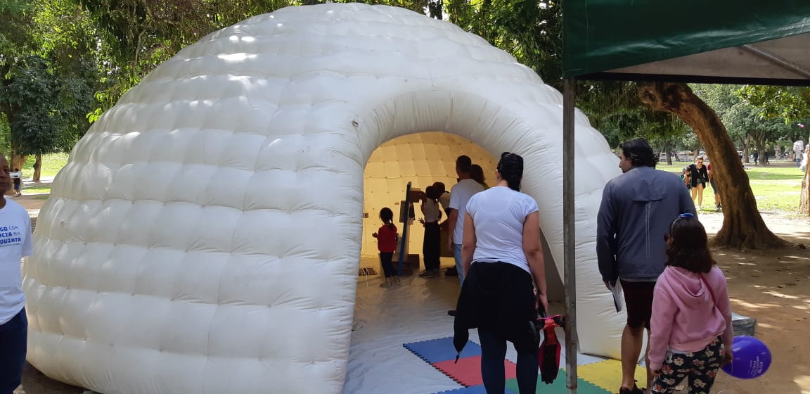 Atividade do evento "Domingo na Quinta", no Rio de Janeiro