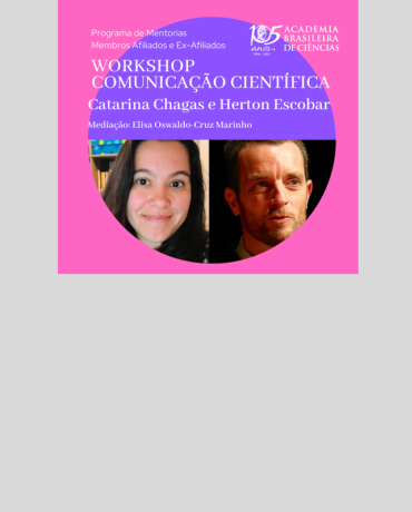 O tão esperado workshop de Comunicação Científica! Não perca!