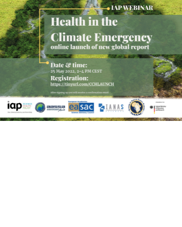 Lançamento de relatório global sobre mudanças climáticas e saúde