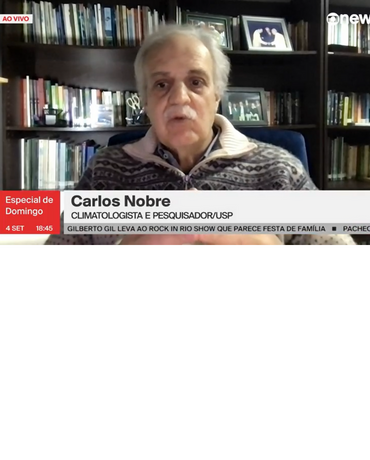 Carlos Nobre é entrevistado pela GloboNews